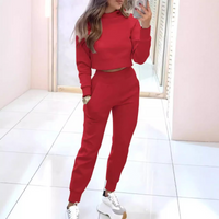 Heidi-Mode | Stylisches Lounge-Set – Rot