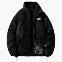 Mario | Stylische Cordjacke – Schwarz