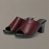 Brundhild | Orthopädische Sandalen für schmerzfreies Gehen – Weinrot