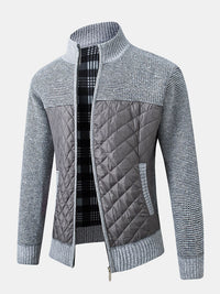 Aries | Moderne und stilvolle Jacke für Herren mit Stehkragen und Seitentaschen – Argent