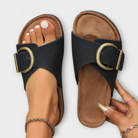 Avelina | Orthopädische Sandale mit Komfort-Sohle – Schwarz