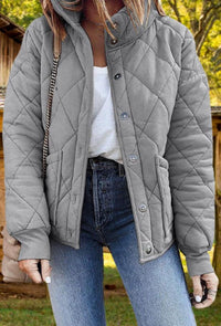 Eythira | Modische und stilvolle Steppjacke – Grau