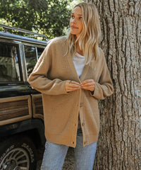 Lena | Bequeme Strickjacke für kühle Herbsttage – Camel