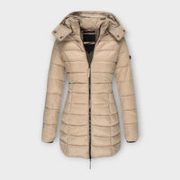 Mathilde - Eleganter & isolierender Wintermantel – Khaki