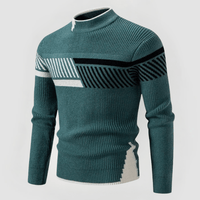 MAIK - ENG ANLIEGENDER STRICKPULLOVER – Grüne Linie