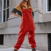 Elke - Bequemer Jumpsuit – Rot