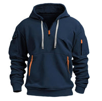 Hood | Herren Hoodie aus Baumwolle – Blau