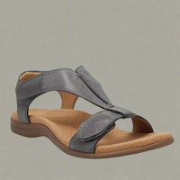 Suthilda | Orthopädische Sandalen für Komfort – Dunkelgrau