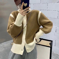Hermine - Gemütlicher Strickpullover – Khaki