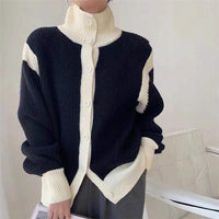 Hermine - Gemütlicher Strickpullover – Schwarz