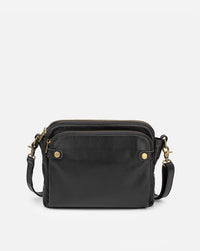 Kim | Hochwertige Ledertasche – Schwarz