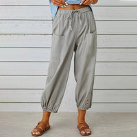 Daniela - Komfortable Freizeithose für Damen – Hellgrau
