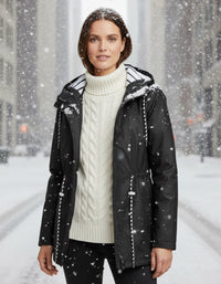 Wasserdichte Jacke für jede Saison – Schwarz