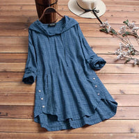 MELITTA - TUNIKA-SWEATSHIRT MIT KAPUZE – Blau