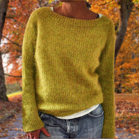 Gemütlicher Strickpullover – Mühelose Wärme mit Entspanntem Charme – Gelb
