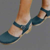 Laura | Bequeme Baotou Plateau Sandalen für Damen – Blau