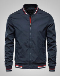 Helmut | Herren Sportiver Gerippte Bündchen Bomberjacke – Marine