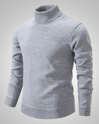 Bernd | Herren Klassischer Rollkragenpullover – Grau