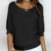Kelora - Leichter Pullover mit weichem Griff – Schwarz