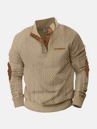 Jonas | Herren Klassiker Zopfmuster Pullover – Beige