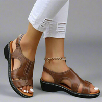 Walburga | Orthopädische Sandalen mit Sofort-Komfort – Braun