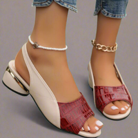 Cordula | Elegante und Bequeme Damen Sandalen – Bordeaux