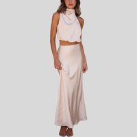 Marlene | Modernes Maxi-Kleid – Champagner