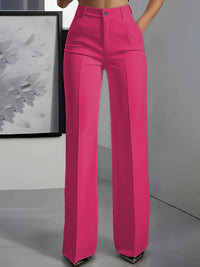 Orelisse - Hochtaillierte Wide-Leg-Hose – Rosa