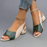 Bruntrauda | Vegane Orthopädische Sandalen für Komfort – Grün