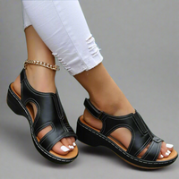 Walburga | Orthopädische Sandalen mit Sofort-Komfort – Schwarz