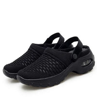 Gudrun | Orthopädische Luftpolster Schuhe – Schwarz