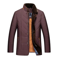 Cian | Winterjacke mit Stehkragen – Rot