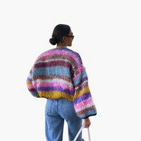 Offener Cardigan für Damen – Lila