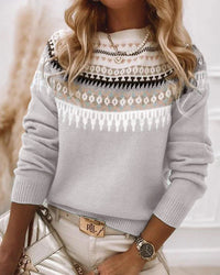 GEMÜTLICHER STRICKPULLOVER | WEICHER, WARMER STIL – Grau