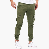 Bequeme Cargohose mit Seitentaschen - Herren Freizeithose – Oliv