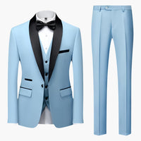 Hochzeitsgast-Anzug - eleganter Stil für Herren zum Tragen – Hellblau