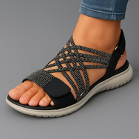 Heidi | Orthopädische Sandale für Damen – Schwarz