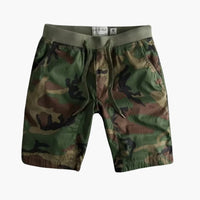 Cargoshorts für Herren - Camouflage Look mit Kordelzug – Dunkelwald