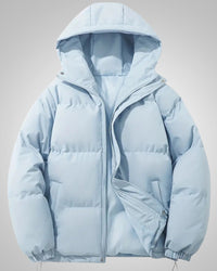 Romi | Damen Gefütterte Kapuze Daunenjacke – Blau