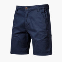 Herren Baumwollshorts mit Gummibund und Seitentaschen – Marine