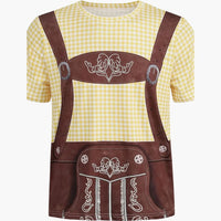 Bedrucktes Oktoberfest Hemd für Unisex - Oktoberfest 2025 – Gelb