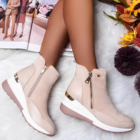 Yancy - Komfortable Damenstiefel – Beige