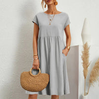 Luna® | Ibiza Mode stilvolle Frauen Kleid für den Sommer – Grau