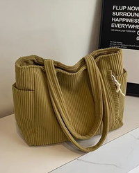 Gabriele | Damen Stilvolle Lässige Schultertasche – Khaki