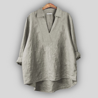 Friederike - Casual Shirts – Beige Grau
