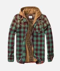 Ludwig® | Karierte Patchworkjacke – Grün