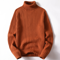 Lasennaj | Bequemer gefütterter Wollpullover – Braun