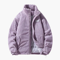 Mario | Stylische Cordjacke – Violett