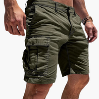 Herren Cargo-Shorts in Knielänge mit schnell trocknendem Stoff – Grün