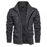 Eylitha | Tough Militärjacke – Dunkelgrau
